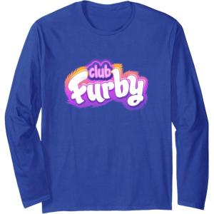 imageFurby Club Furby Colorful Gradient Furry Logo Long Sleeve TShirtRoyal Blue