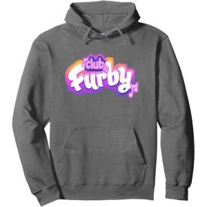 imageFurby Club Furby Colorful Gradient Musical Notes Furry Logo Pullover HoodieAsphalt Grey