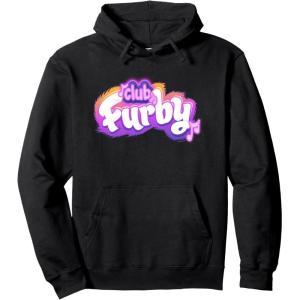 imageFurby Club Furby Colorful Gradient Musical Notes Furry Logo Pullover HoodieBlack
