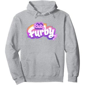 imageFurby Club Furby Colorful Gradient Musical Notes Furry Logo Pullover HoodieHeather Grey