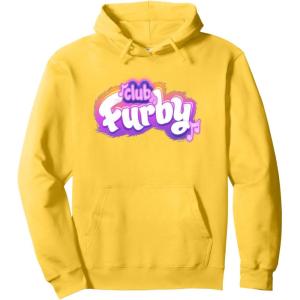 imageFurby Club Furby Colorful Gradient Musical Notes Furry Logo Pullover HoodieLemon Yellow