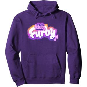 imageFurby Club Furby Colorful Gradient Musical Notes Furry Logo Pullover HoodiePurple