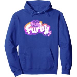 imageFurby Club Furby Colorful Gradient Musical Notes Furry Logo Pullover HoodieRoyal Blue