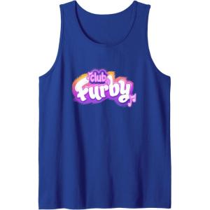 imageFurby Club Furby Colorful Gradient Musical Notes Furry Logo Tank TopRoyal Blue