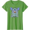 imageFurby Boom Classic Toy Blue Shapes Pattern Portrait TShirtGrass Green