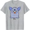 imageFurby Boom Classic Toy Blue Shapes Pattern Portrait TShirtHeather Grey