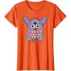imageFurby Boom Classic Toy Blue Shapes Pattern Portrait TShirtOrange