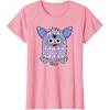 imageFurby Boom Classic Toy Blue Shapes Pattern Portrait TShirtPink