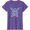 imageFurby Boom Classic Toy Blue Shapes Pattern Portrait TShirtPurple Heather