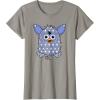 imageFurby Boom Classic Toy Blue Shapes Pattern Portrait TShirtSlate Grey