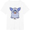 imageFurby Boom Classic Toy Blue Shapes Pattern Portrait TShirtWhite