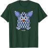 imageFurby Boom Classic Toy Blue Shapes Pattern Portrait TShirtDark Green