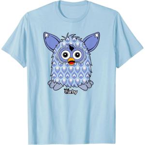 imageFurby Boom Classic Toy Blue Shapes Pattern Portrait TShirtBaby Blue